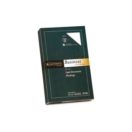 Southworth Co Southworth 25% Cotton Business Paper, 8-1/2in x 14in, 20 lb, Recycled, White, 500 Sheets/Pack 403ER
